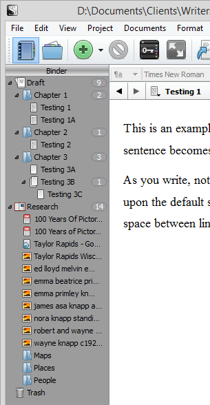 Scrivener - Add Folders to Research - Lorelle VanFossen
