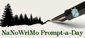 Writers in the Grove NaNoWriMo Prompt a Day badge