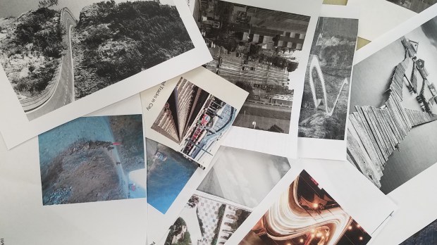 Collection of photographs and images of roads, trails, and pathways.