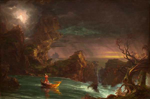 Painting - Thomas Cole, The Voyage of Life, 1842, National Gallery of Art.